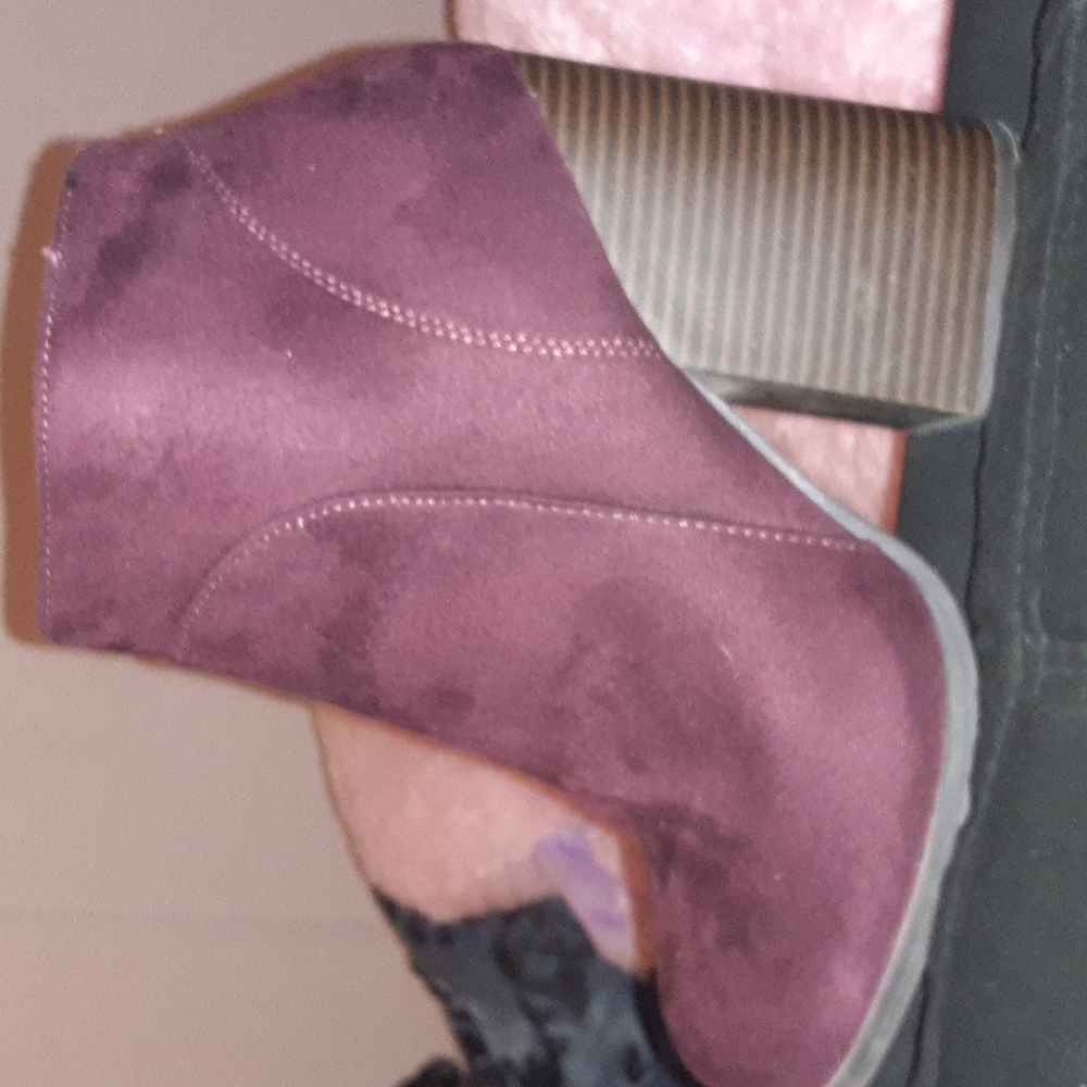 Maroon Speed Limit 98 Chunky Ankle Boots